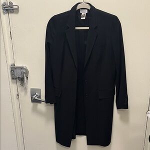 LOFT Black Pinstripe Blazer